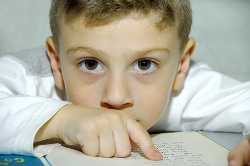 Boy reading